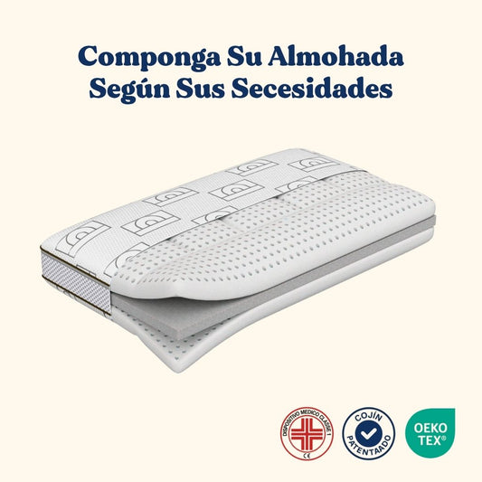 Almohada Regulable En Altura - Espuma Viscoelástica