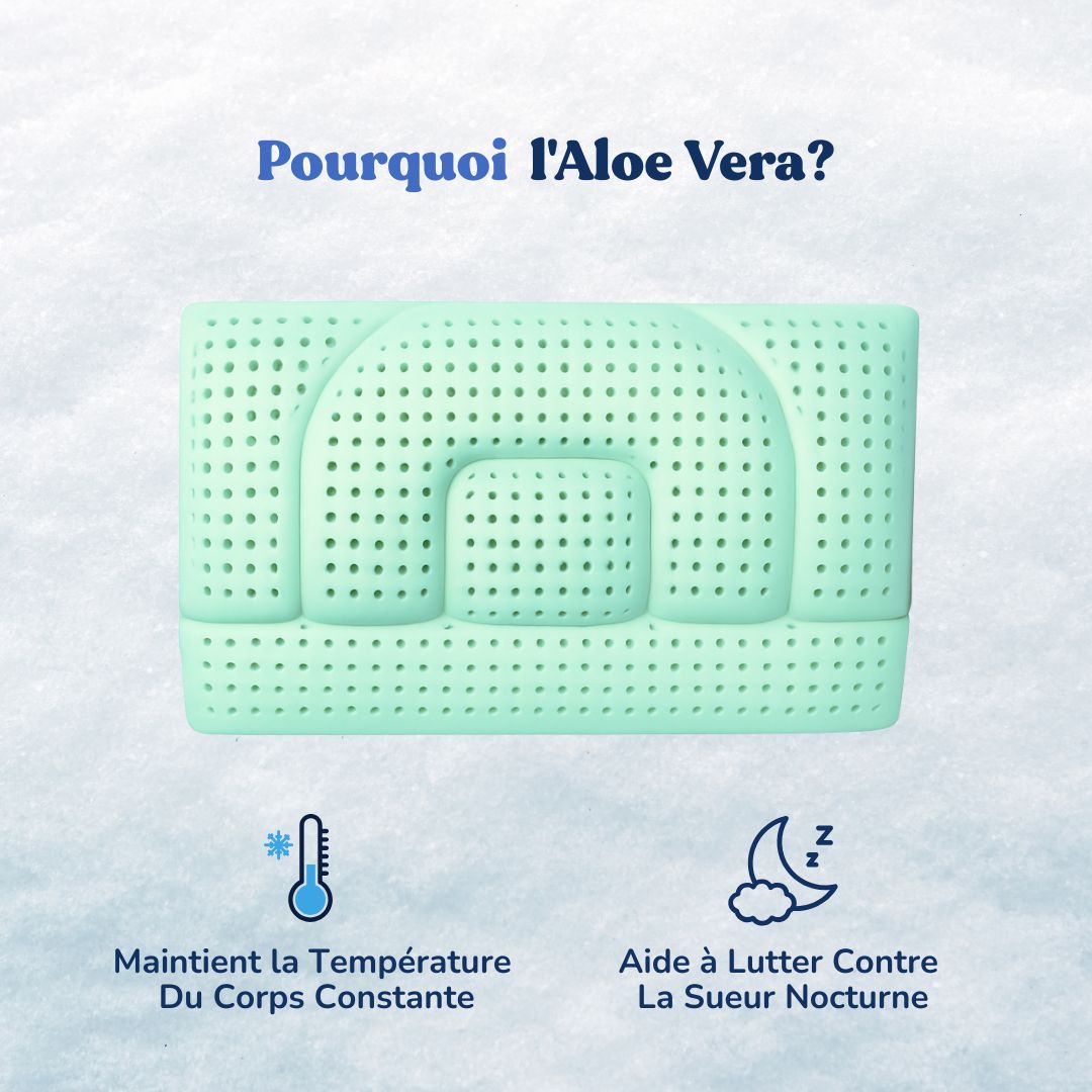 Almohada Regulable En Altura - Aloe Vera